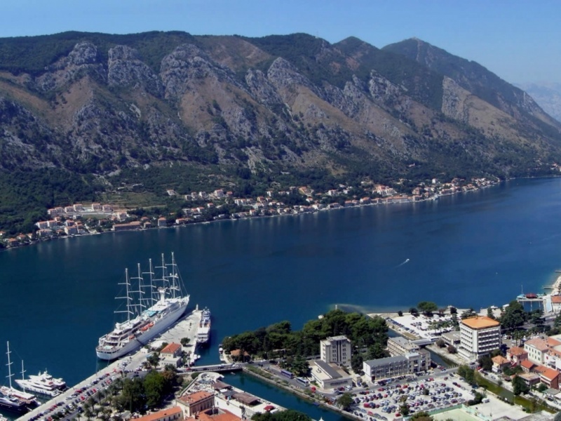 Cruising bay of Kotor